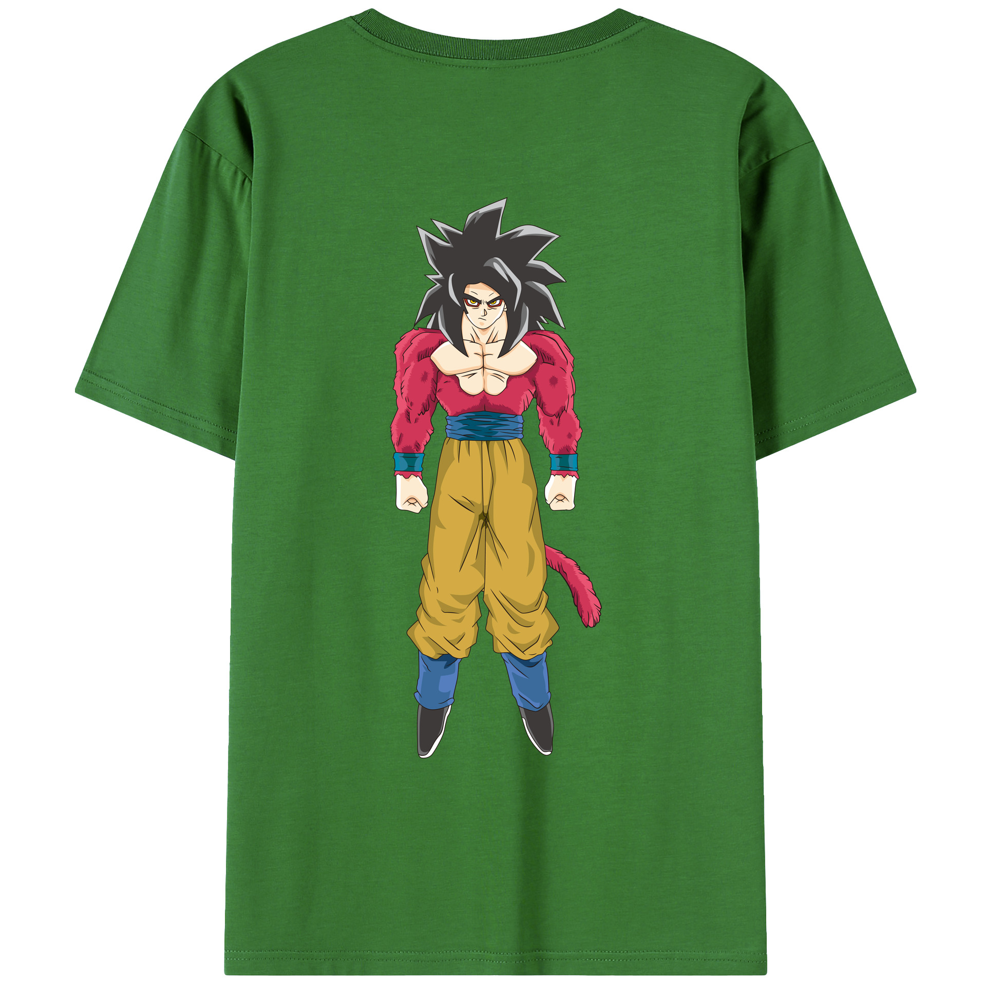 （画像用） ドラゴンボール 孫悟空（そん ごくう）Son Goku カカロット DRAGON BALL Kakarotto レディース半袖Tシャツ(バックプリント)